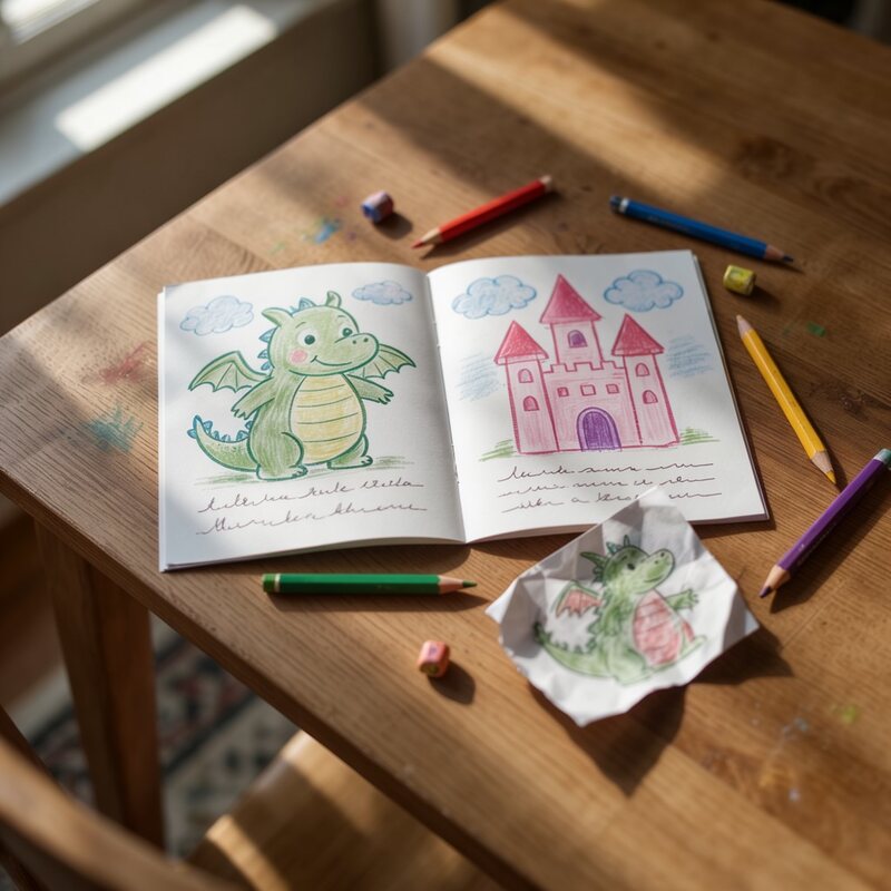 Книжка про дракона — Полина, 8 лет