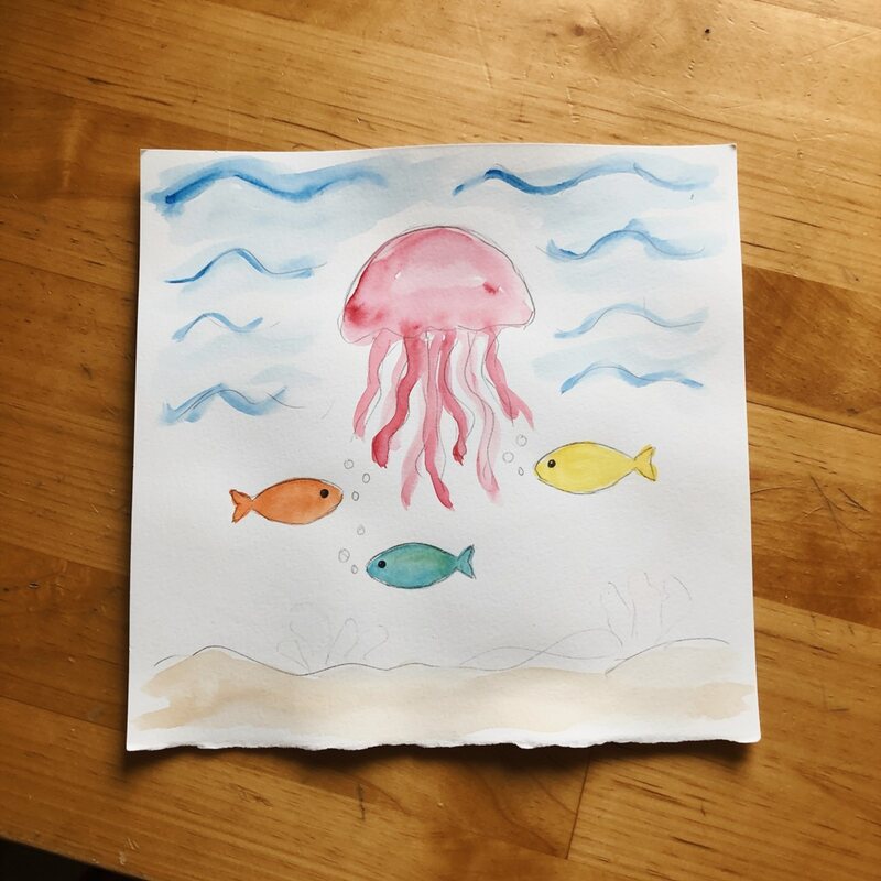 Подводное царство — Варя, 6 лет